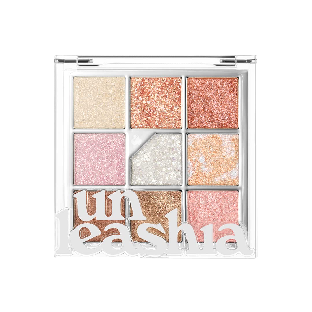 UNLEASHIA Glitterpedia Eye Shadow Palette|Point Makeup Vegan|Korean Cosmetics|Daily|matte|glitter|shimmer|pearl|daily|party|sparklingÉ (NO.1 All of Glitter)