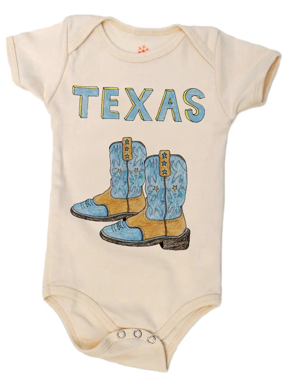 Blue Boots Organic Onesie