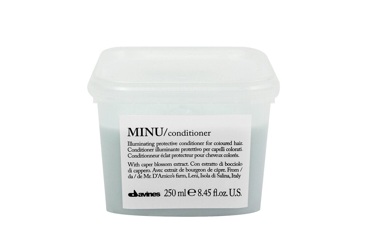 Davines MINU Conditioner, Protect And Condition Color Treated Hair, Add Shine And Detangle