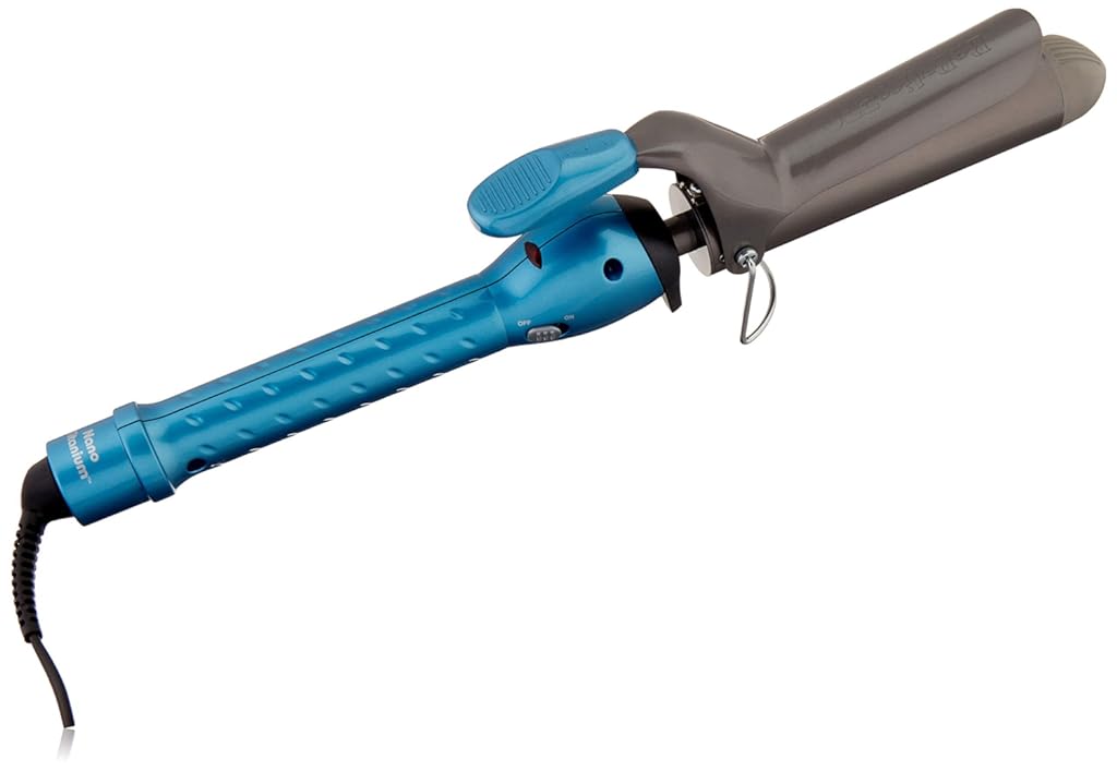 BaBylissPRO Nano Titanium Spring Curling Iron , Professional Spring Hair Curler for Long Lasting Curls & All Hair Types