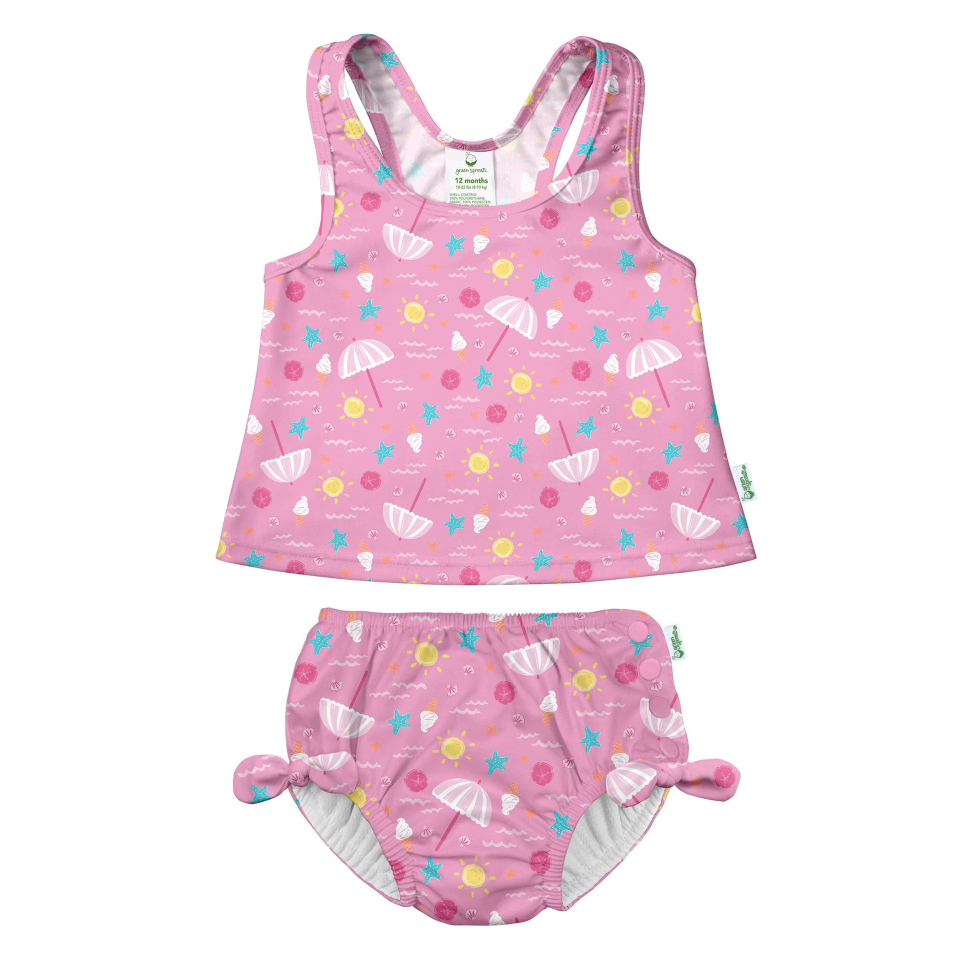 Bow Tankini w/built in Swim Diaper