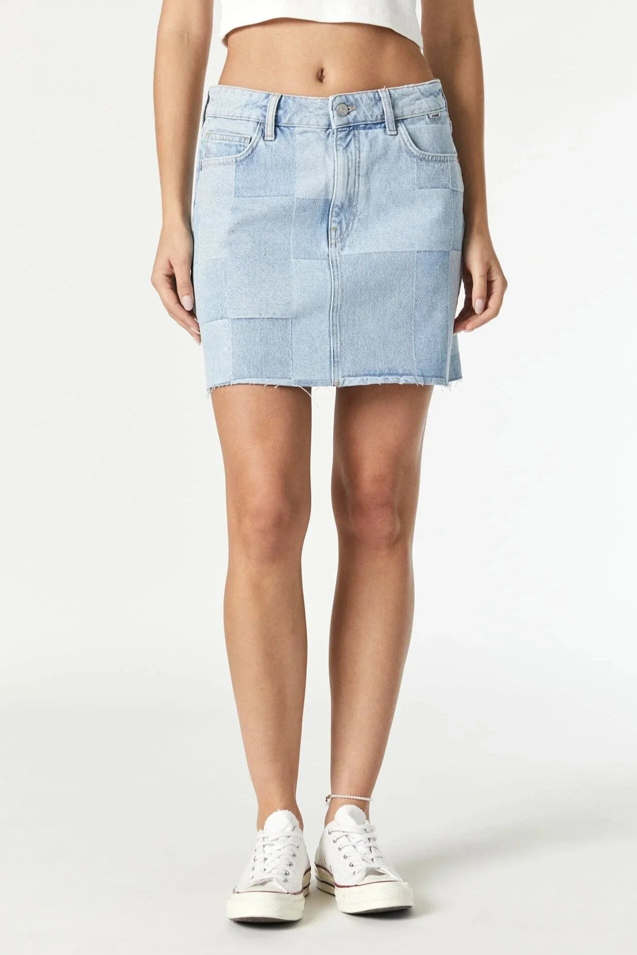 Bailey Jaquard Denim Skirt