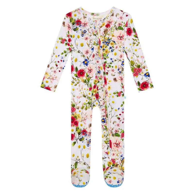 Barbara - Footie Ruffled Zippered