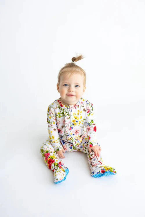 Barbara - Footie Ruffled Zippered