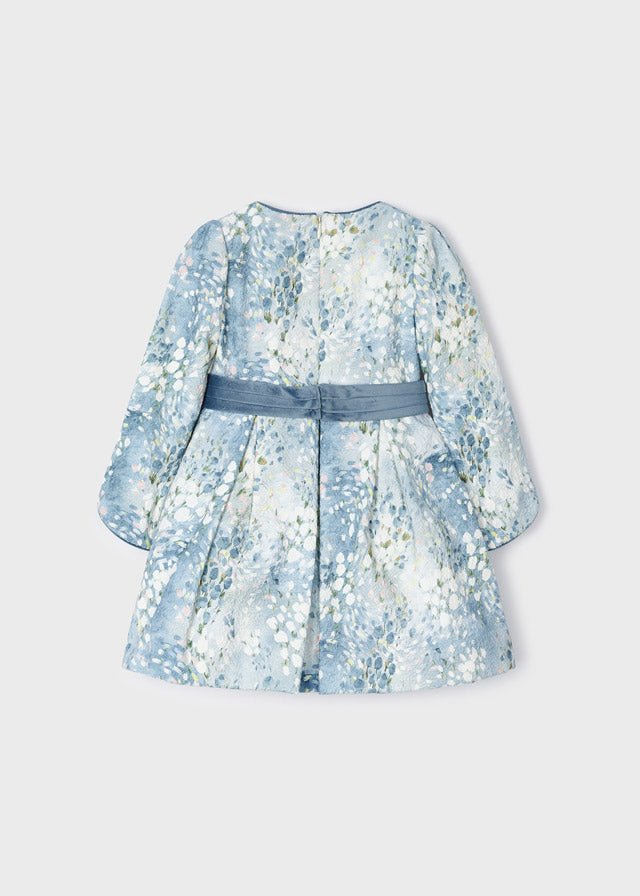 Belted Jacquard Dress Girl