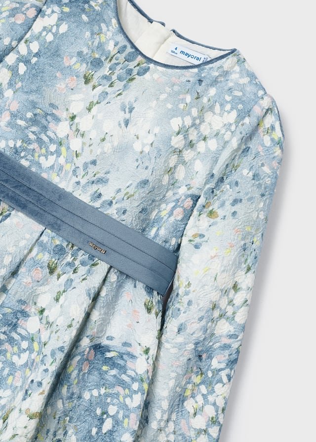 Belted Jacquard Dress Girl
