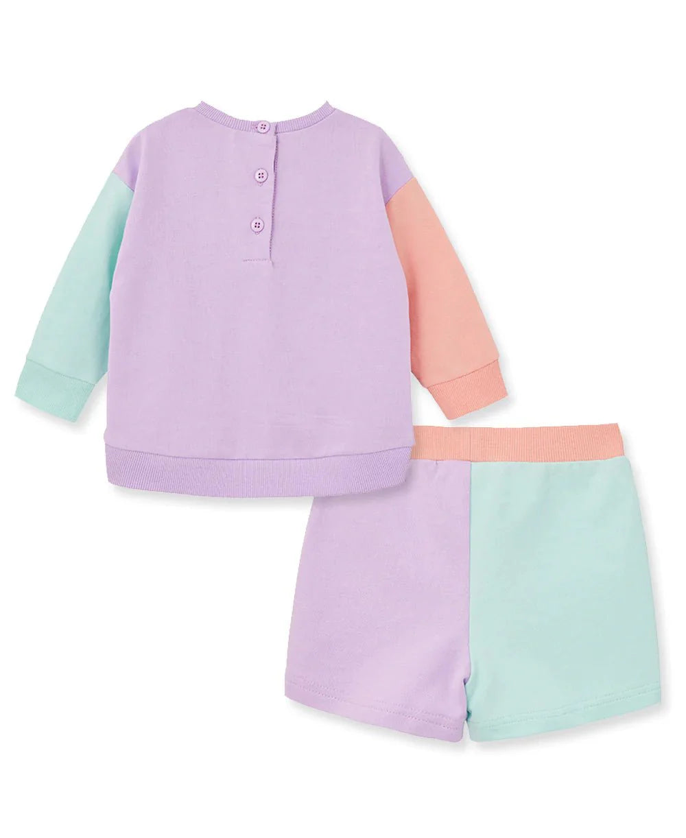 Colorblock Active Short Set