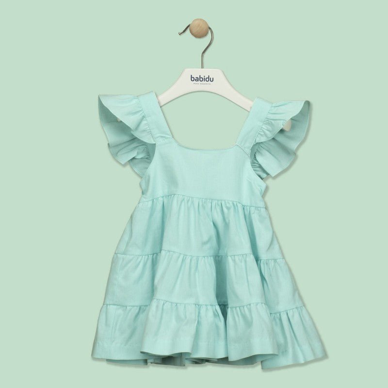 Driada Ruffle Strap Dress Blue