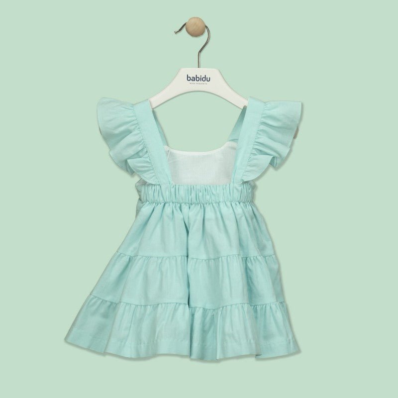 Driada Ruffle Strap Dress Blue