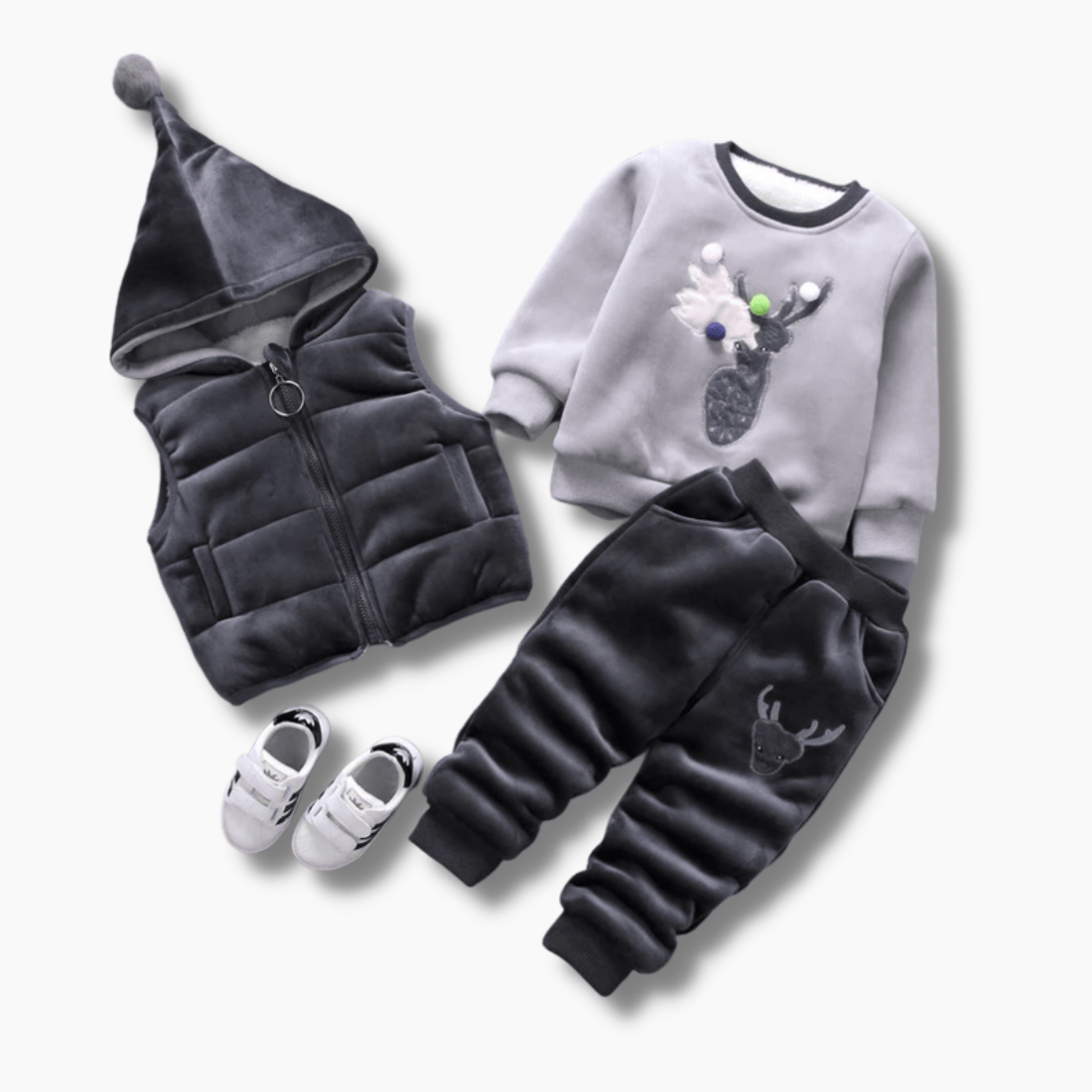 3 Piece Cartoon Sweater Set