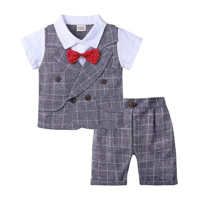 Check Print Semi Casual Set