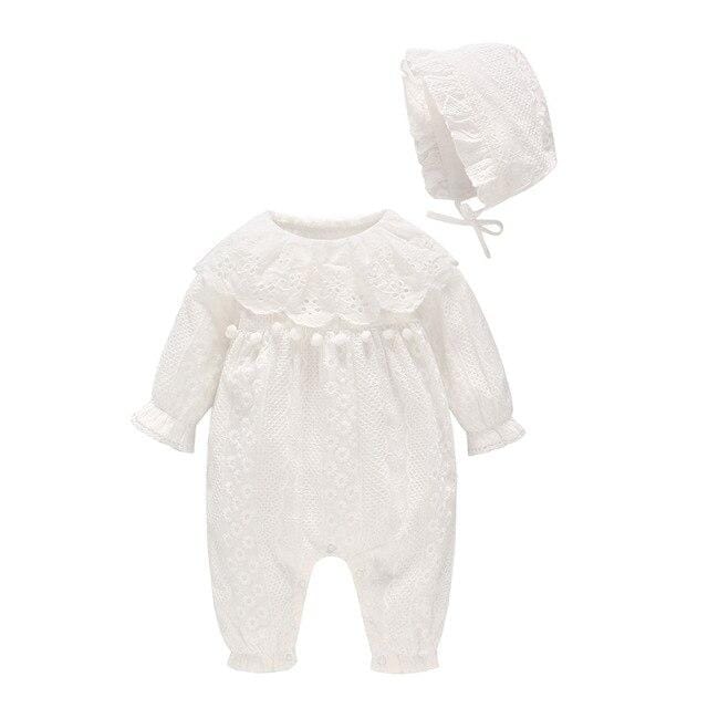 Baby Jumpsuit and Hat Set