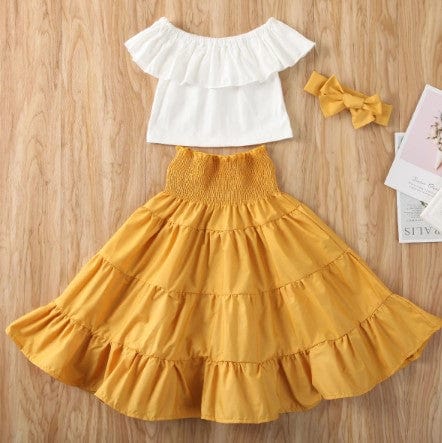 Boho Maxi Skirt And Top Set